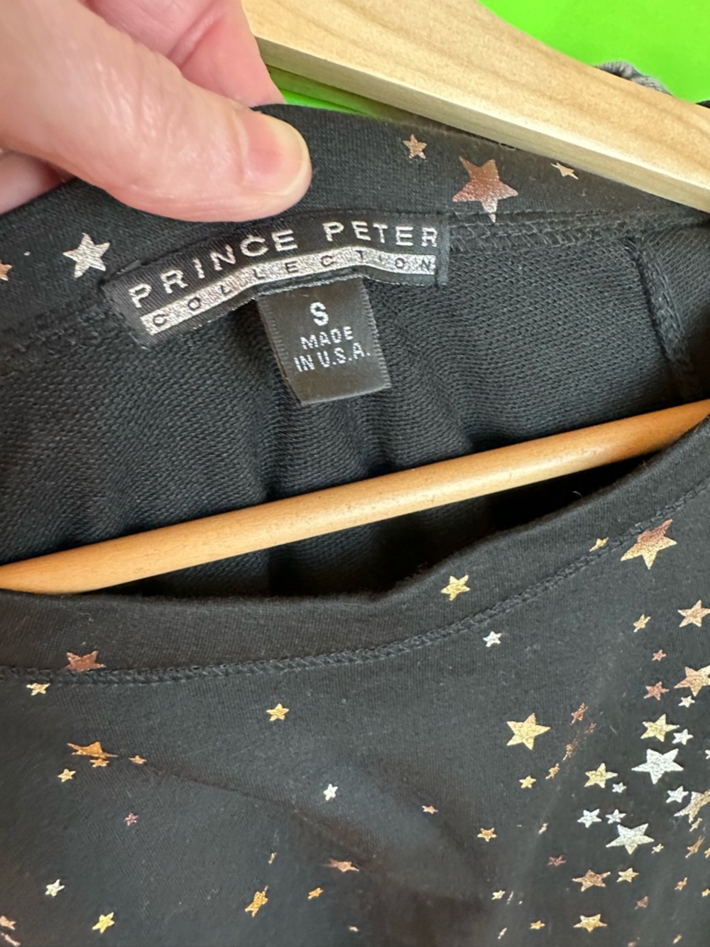 Prince Peter Collection Metallic Foil Stars Sweatshirt NWT - Picture 5 of 5